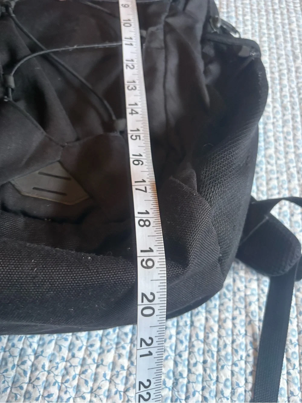 The North Face black backpack